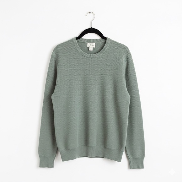 J. Crew Other - J. Crew Men's Cotton Silk Sage Crewneck Knit Sweater Medium